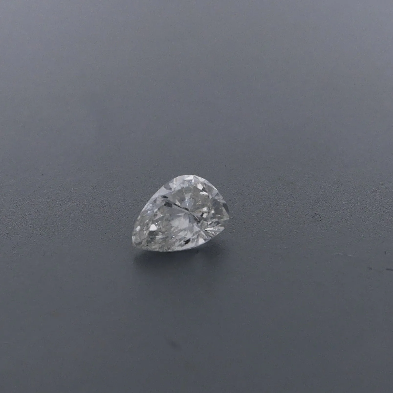 Estate Pear .69ct HSI2 Diamond