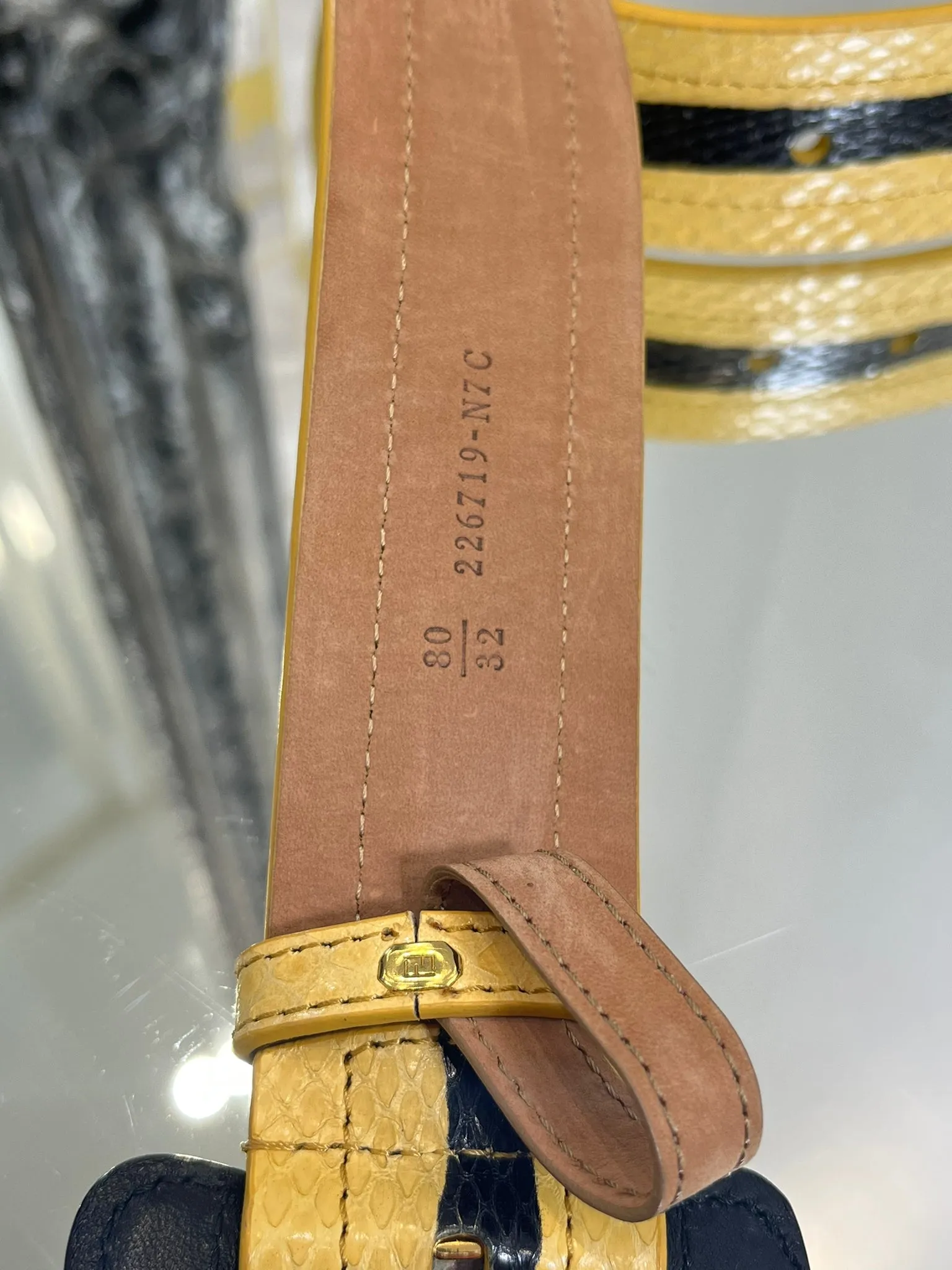 Fendi Python Skin Belt