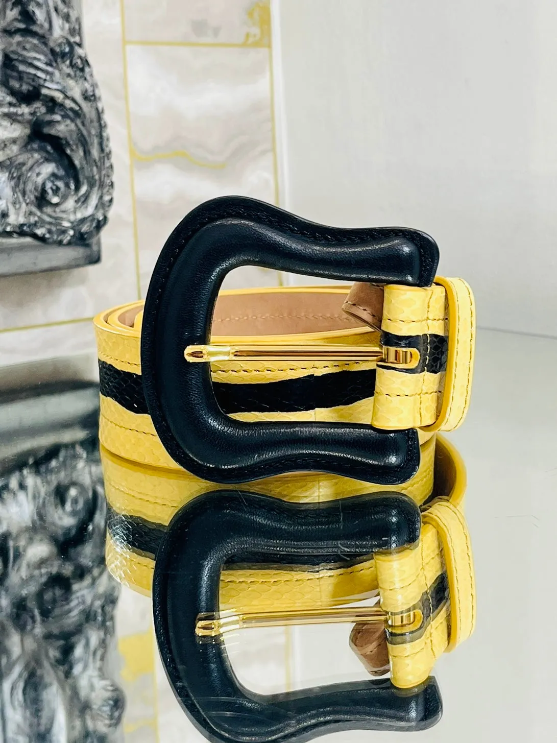 Fendi Python Skin Belt