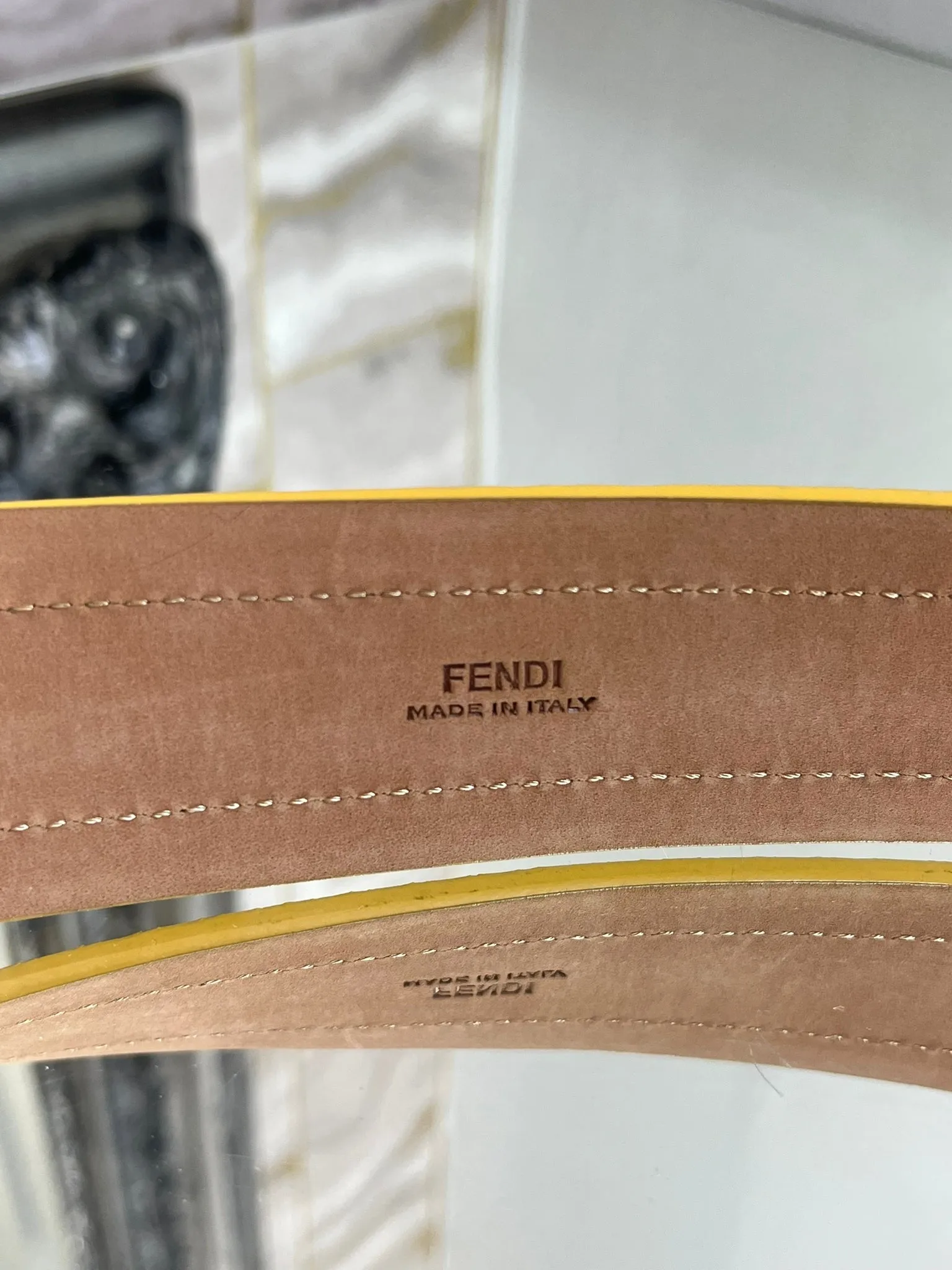 Fendi Python Skin Belt