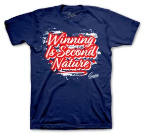 Foamposite Blue Void Shirt - Second Nature - Navy