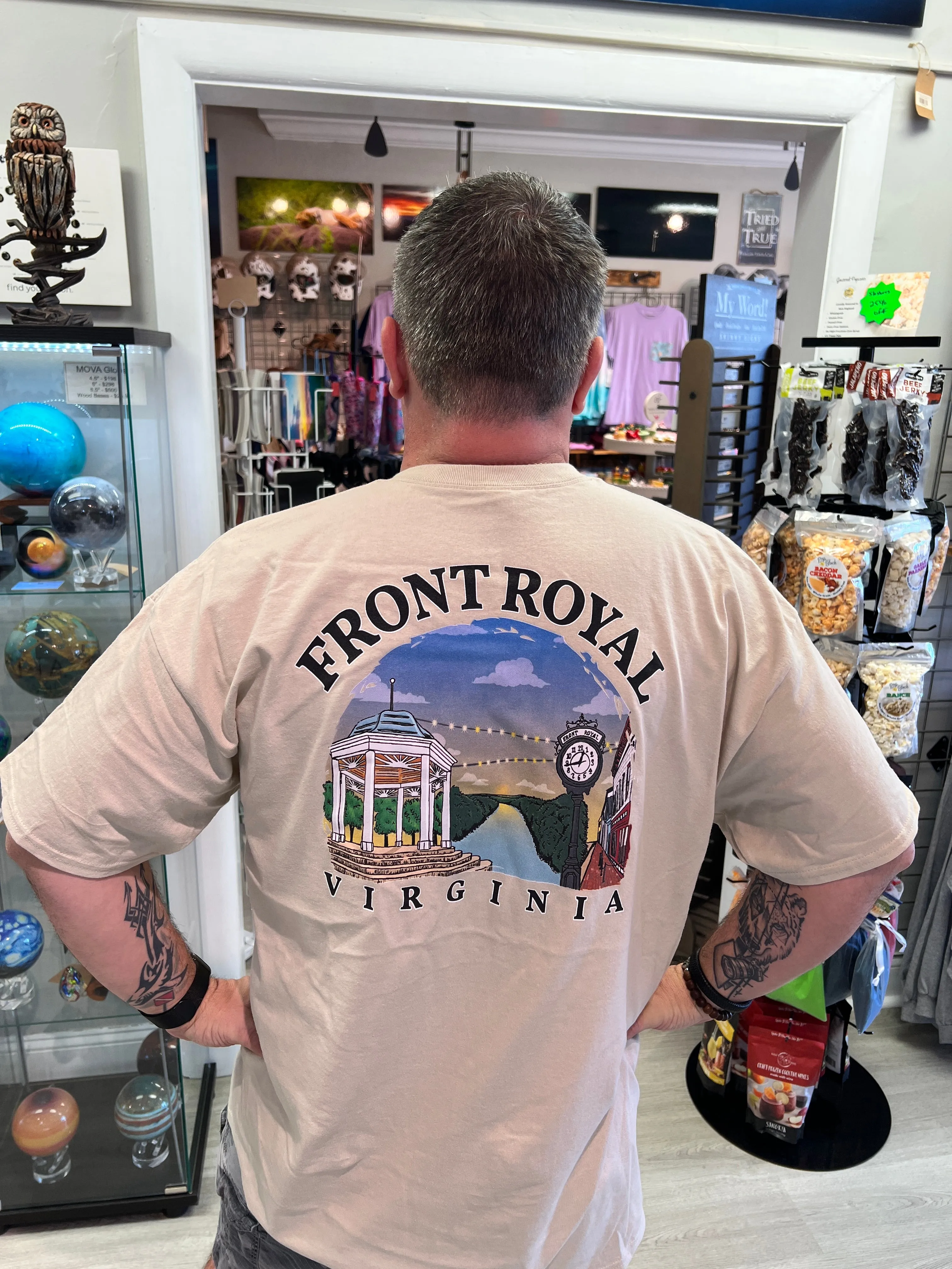 Front Royal Custom Made Short Sleeve Tshirt - Sand