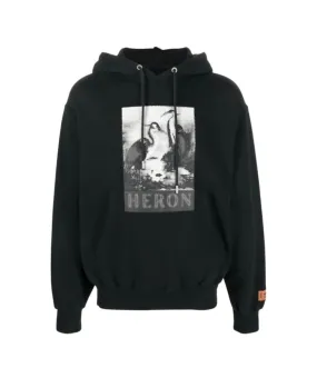 Heron Preston NF Heron BW hoodie- black halftone