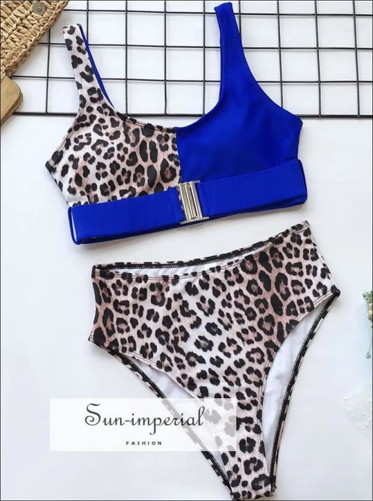 High Waist Leopard Bikini Set Brazilian Swimwear Female Swimsuit