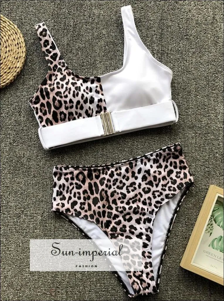 High Waist Leopard Bikini Set Brazilian Swimwear Female Swimsuit