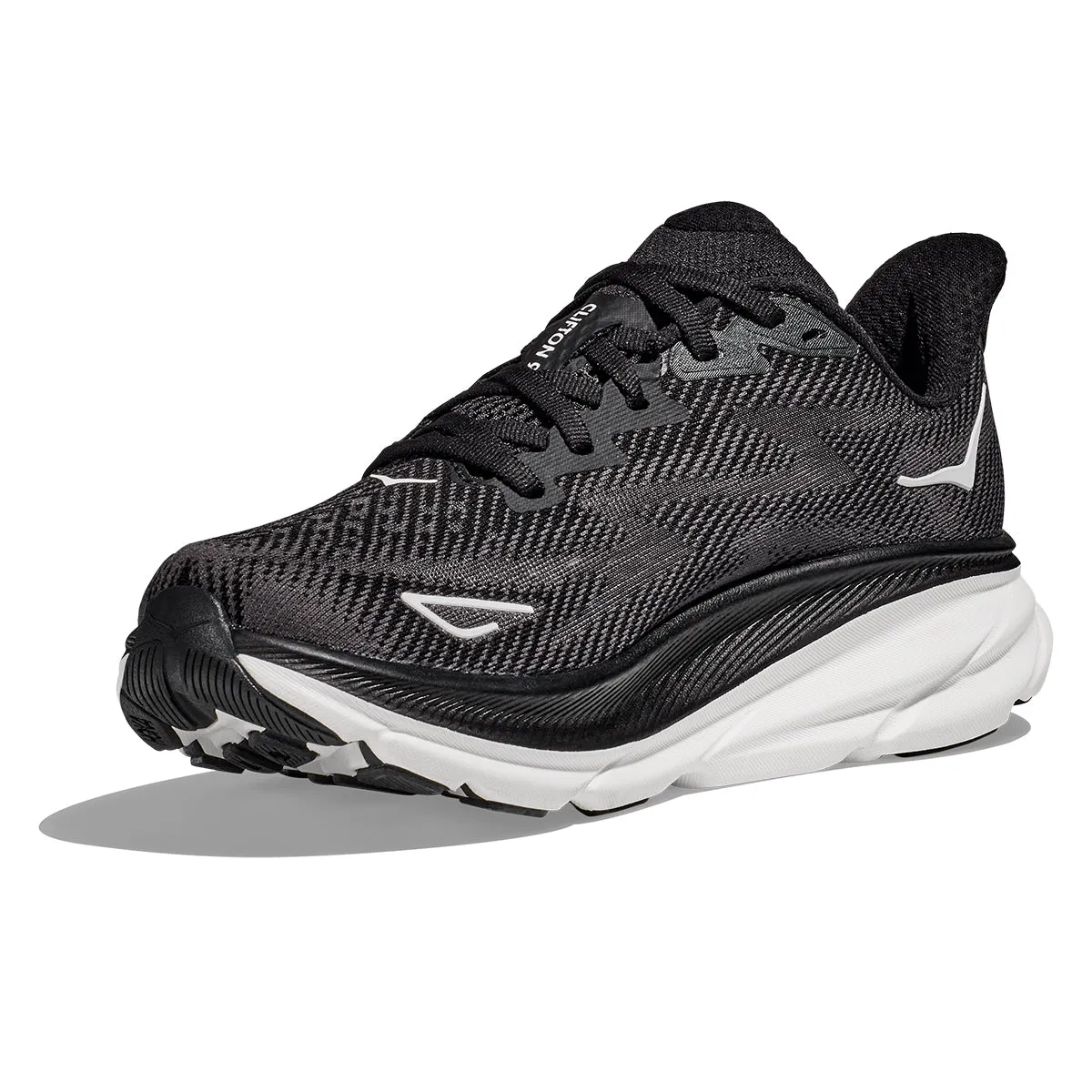 Hoka Clifton 9 Mens | Black / White