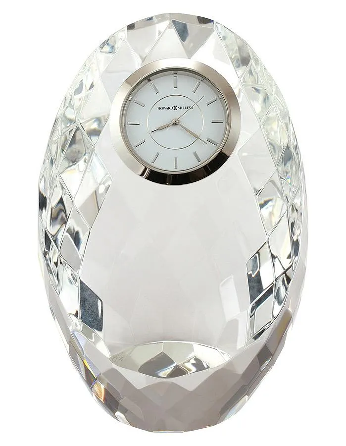 Howard Miller Rhapsody Optical Crystal Clock - Diamond Mosaic Design