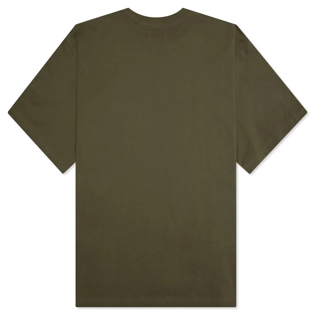 HTG Script S/S Tee - Olive