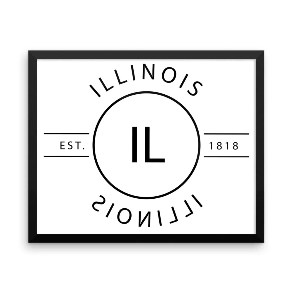 Illinois - Framed Print - Reflections