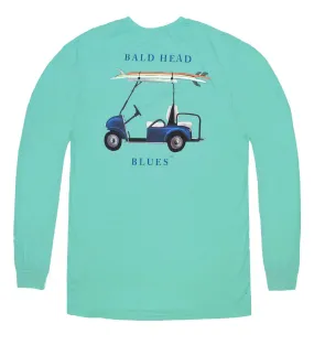 Island Tee - Long Sleeve Golf Cart - Seafoam