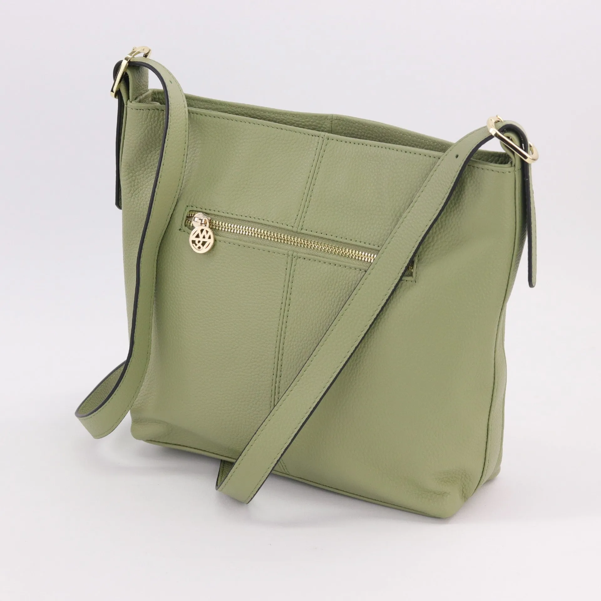 Julie sage leather shoulder bag DISCONTINUED COLOUR