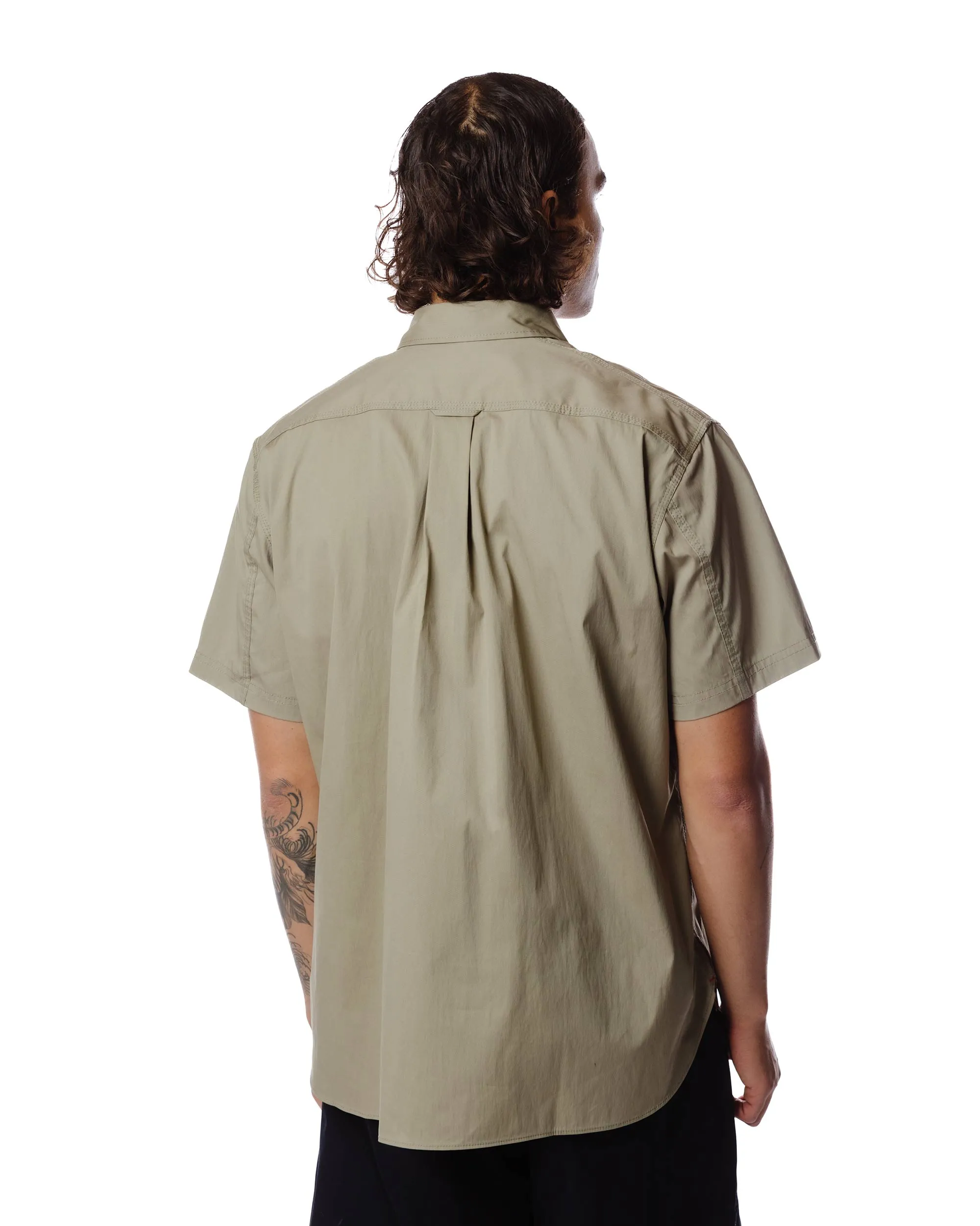 Junya Watanabe MAN Cotton Nylon Work Shirt Khaki