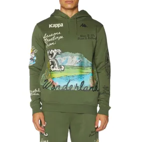 Kappa Authentic Friyo Hoodie (Green Cypress) 321P35W