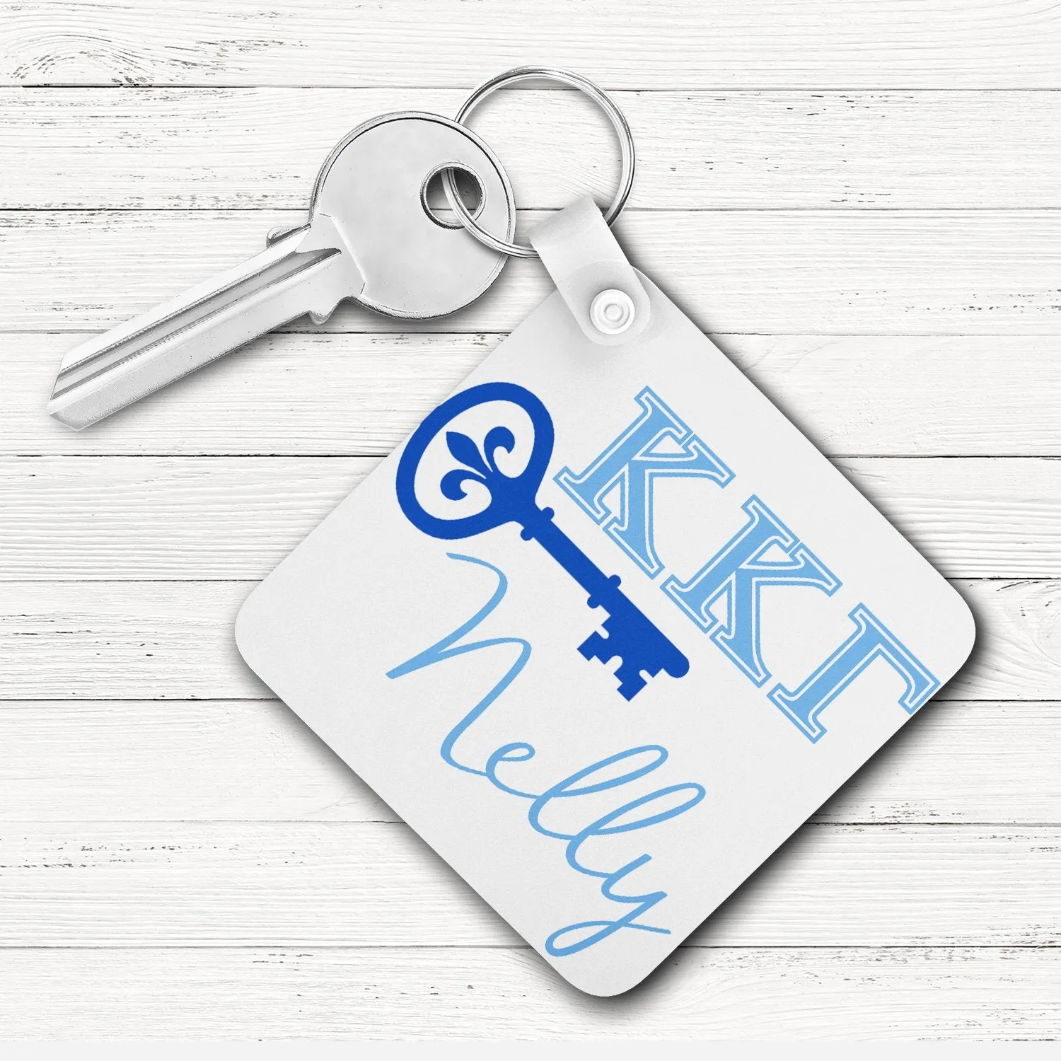 Kappa Kappa Gamma Square Key Chain