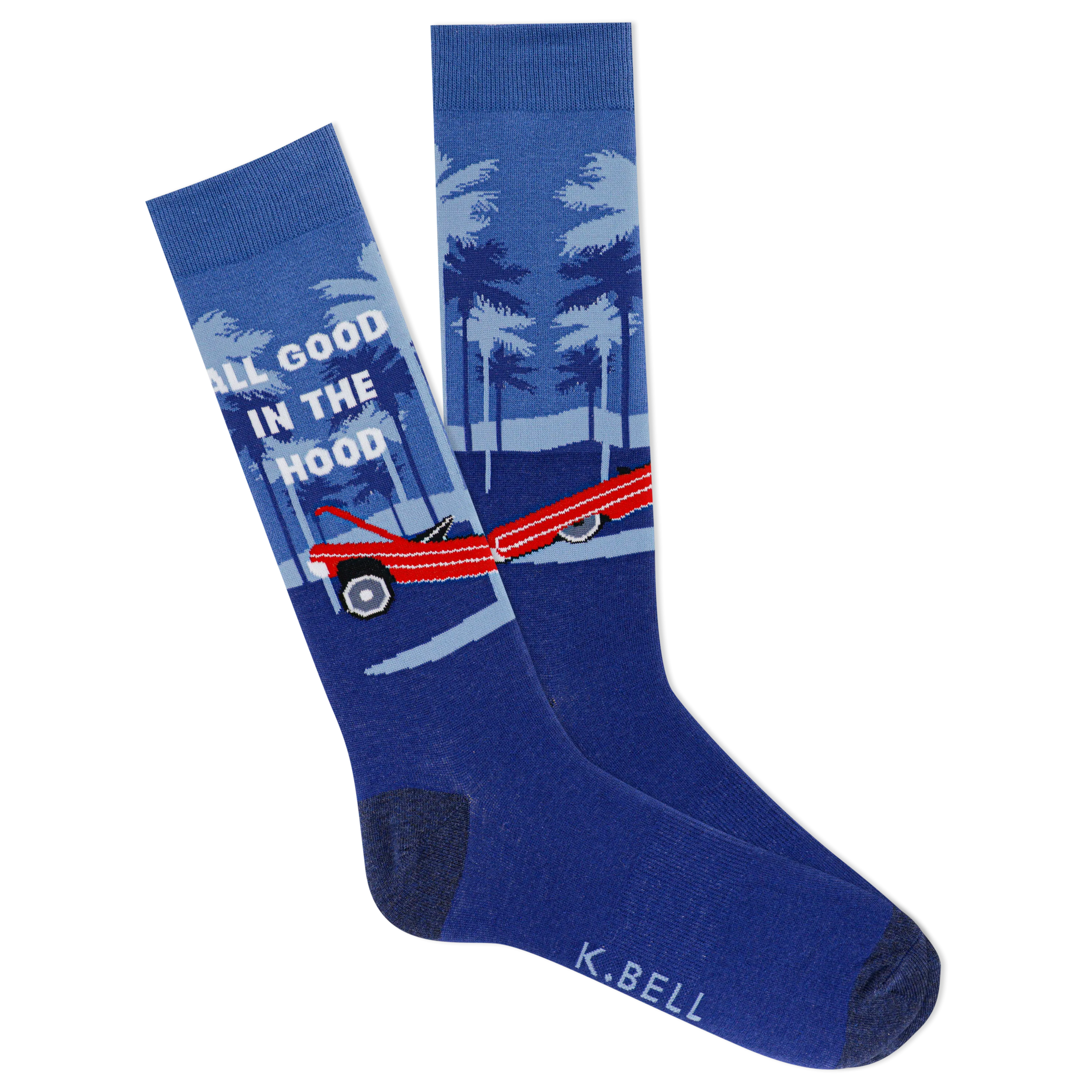 K.Bell Men's All Good in the Hood Crew Sock