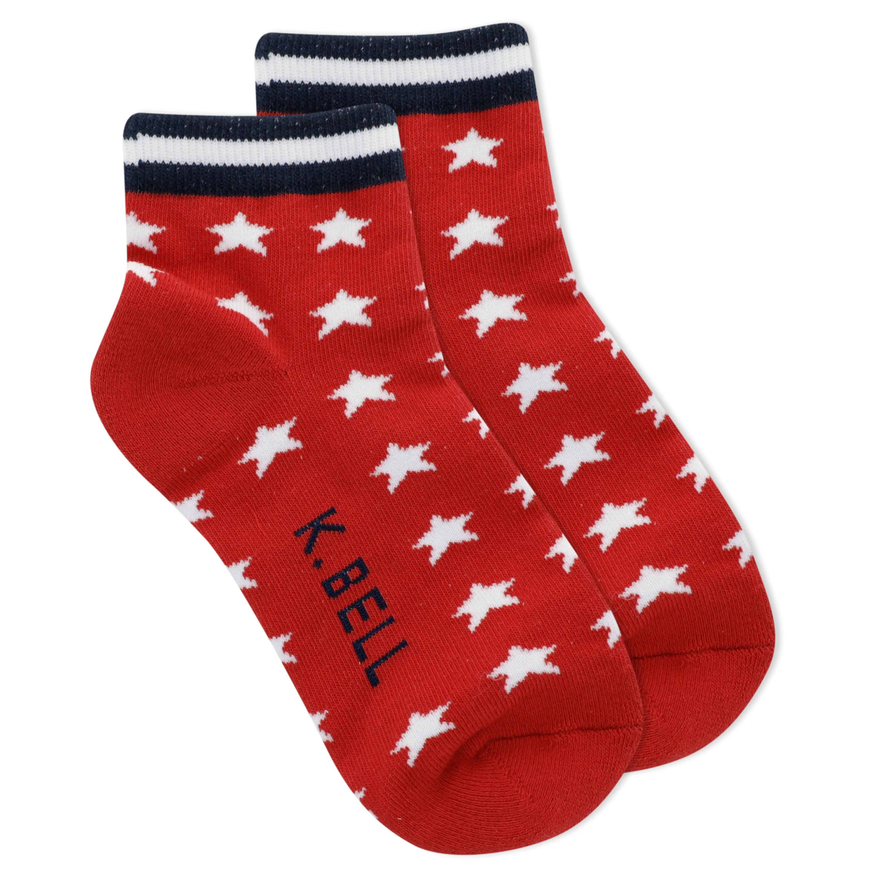 K.Bell Women's All Over Stars Shortie Ankle Socks