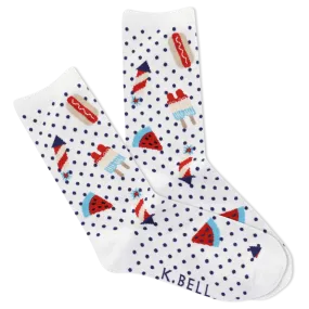 K.Bell Women's Picnic Crew Socks