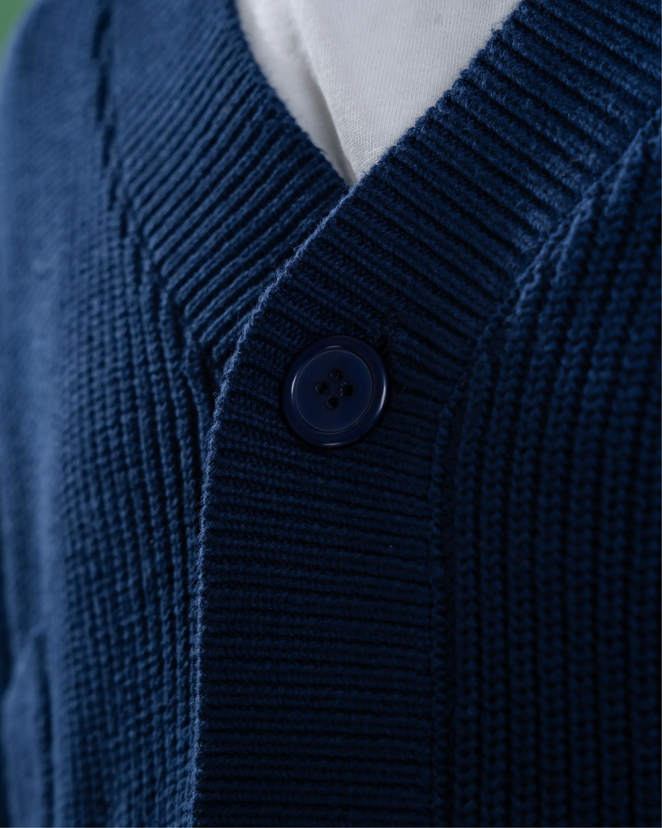 Knitted Cardigan - Navy Blue