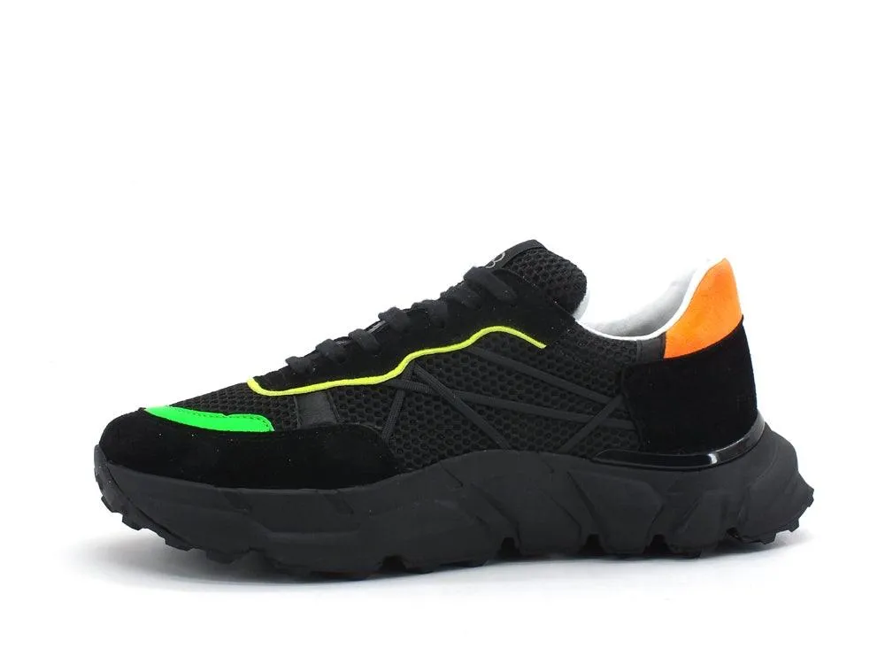 LAKE Mr. Big Vibram Sneaker Running Uomo Fluo Black D80-VIB