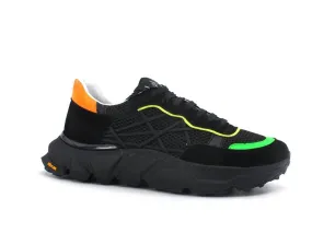 LAKE Mr. Big Vibram Sneaker Running Uomo Fluo Black D80-VIB