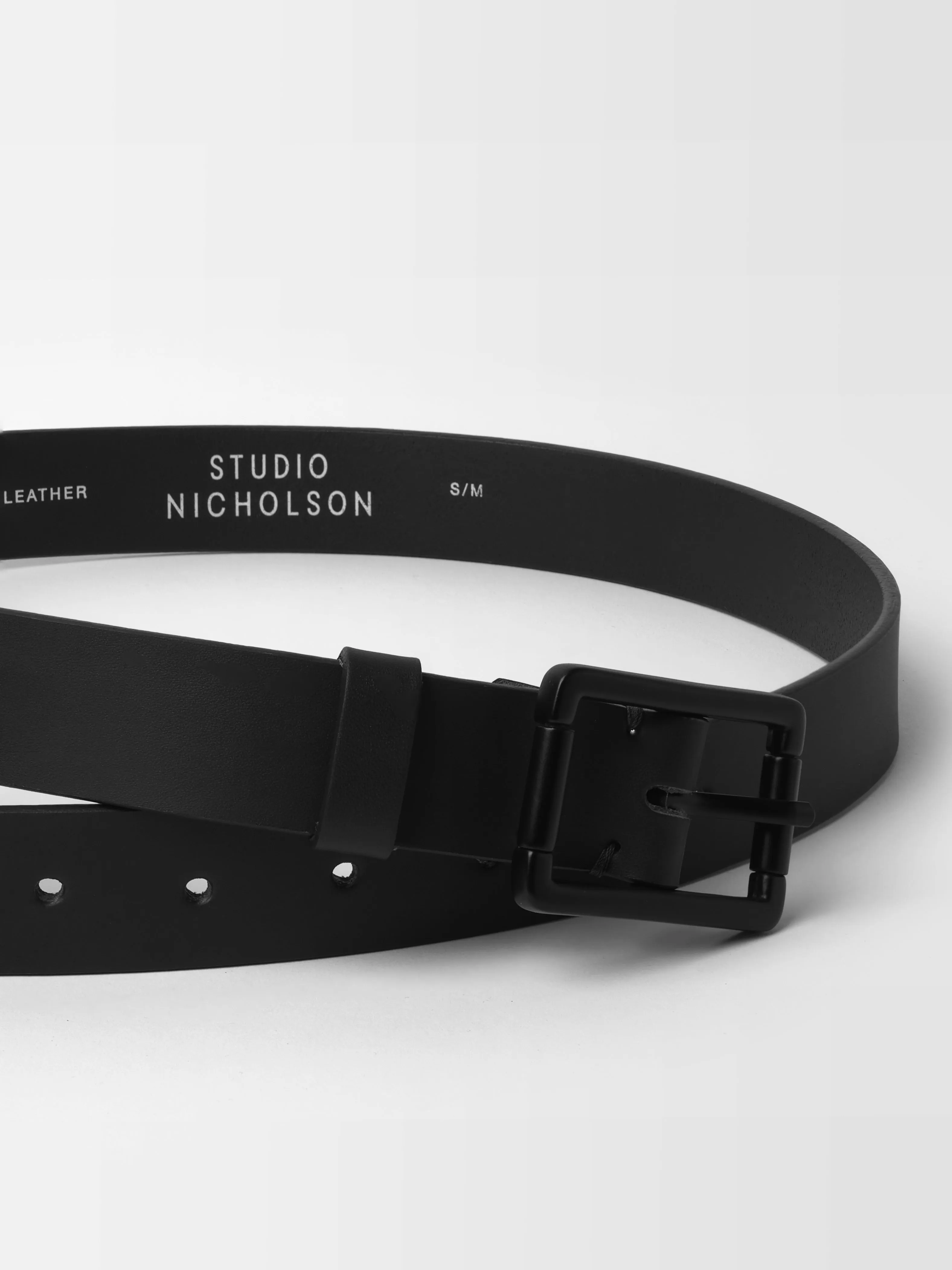 Leather Belt in Black