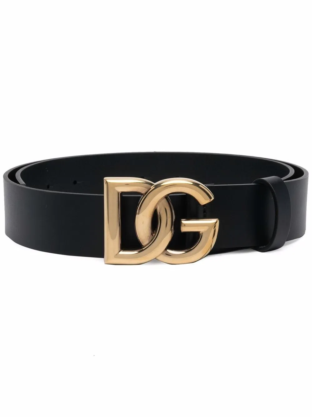 LEATHER BELT WITH DG LOGO