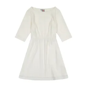 Leslie Tween Bateau Neck Dress White Lace