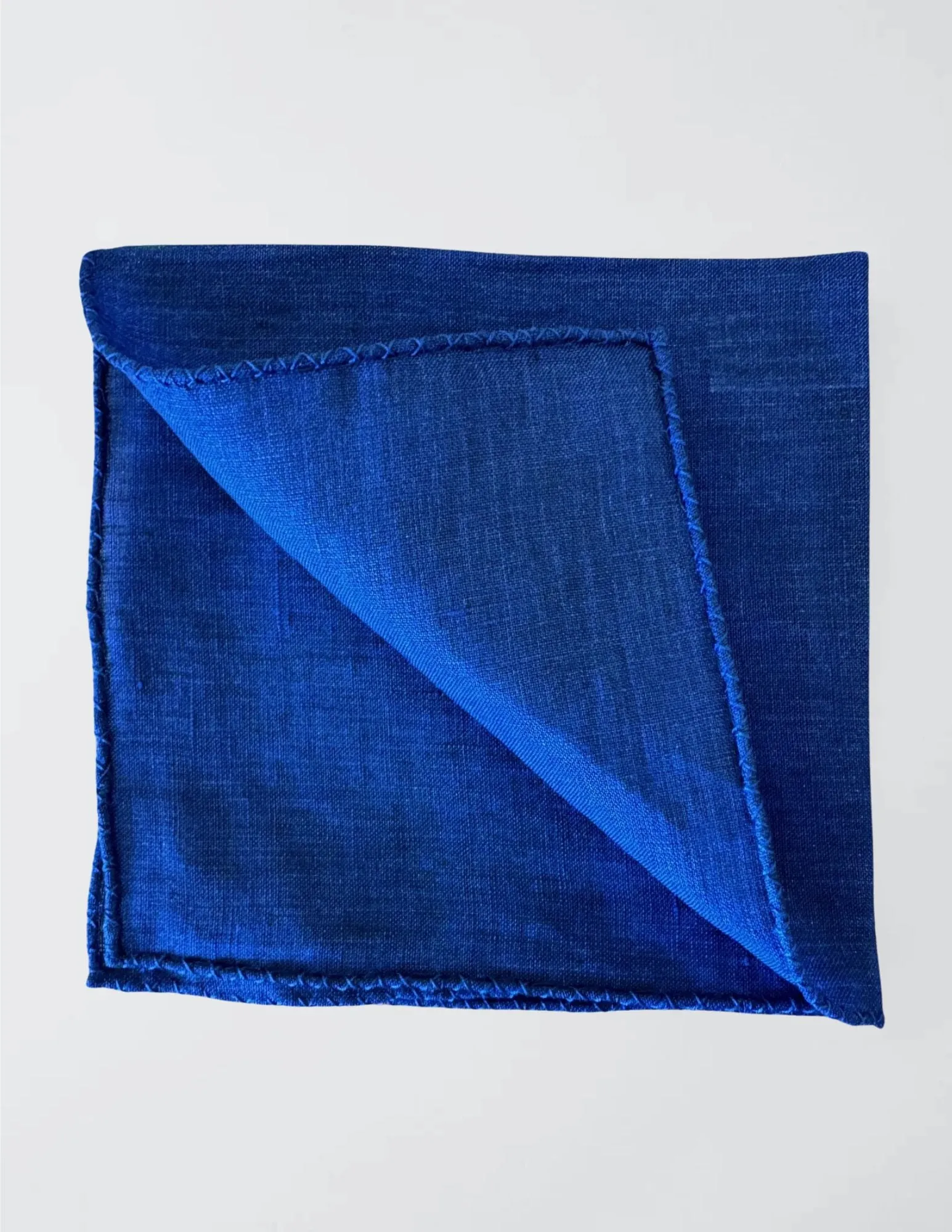 Linen Pocket Square | Blue