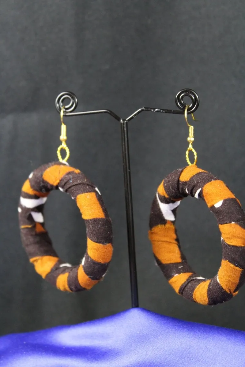 Mud Cloth African Earrings