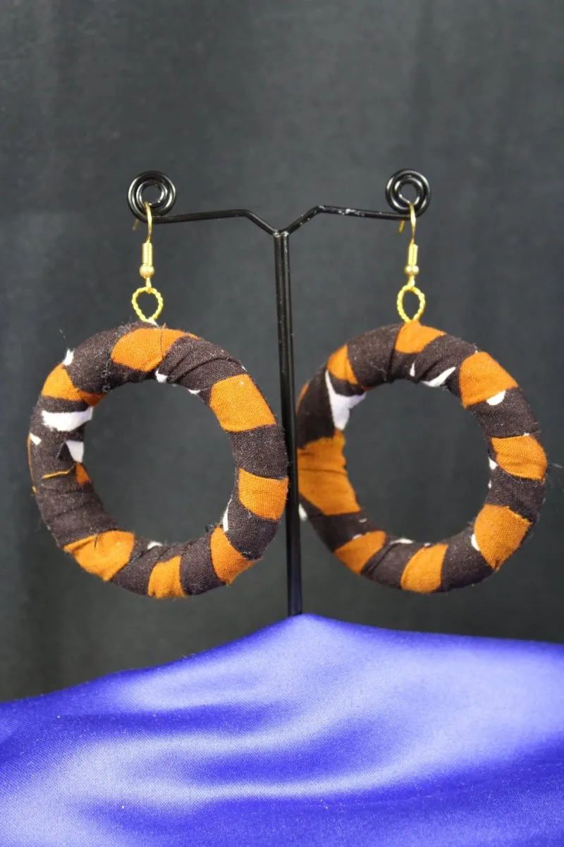 Mud Cloth African Earrings