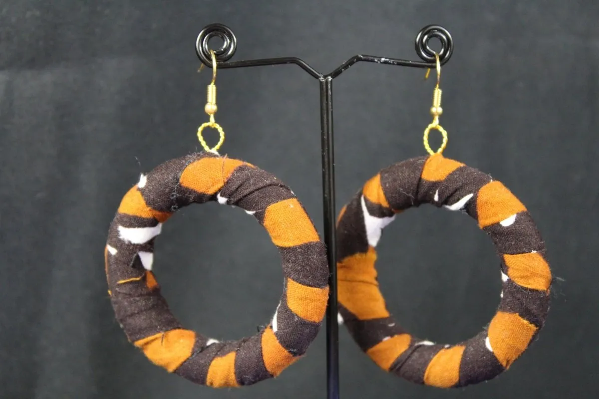 Mud Cloth African Earrings