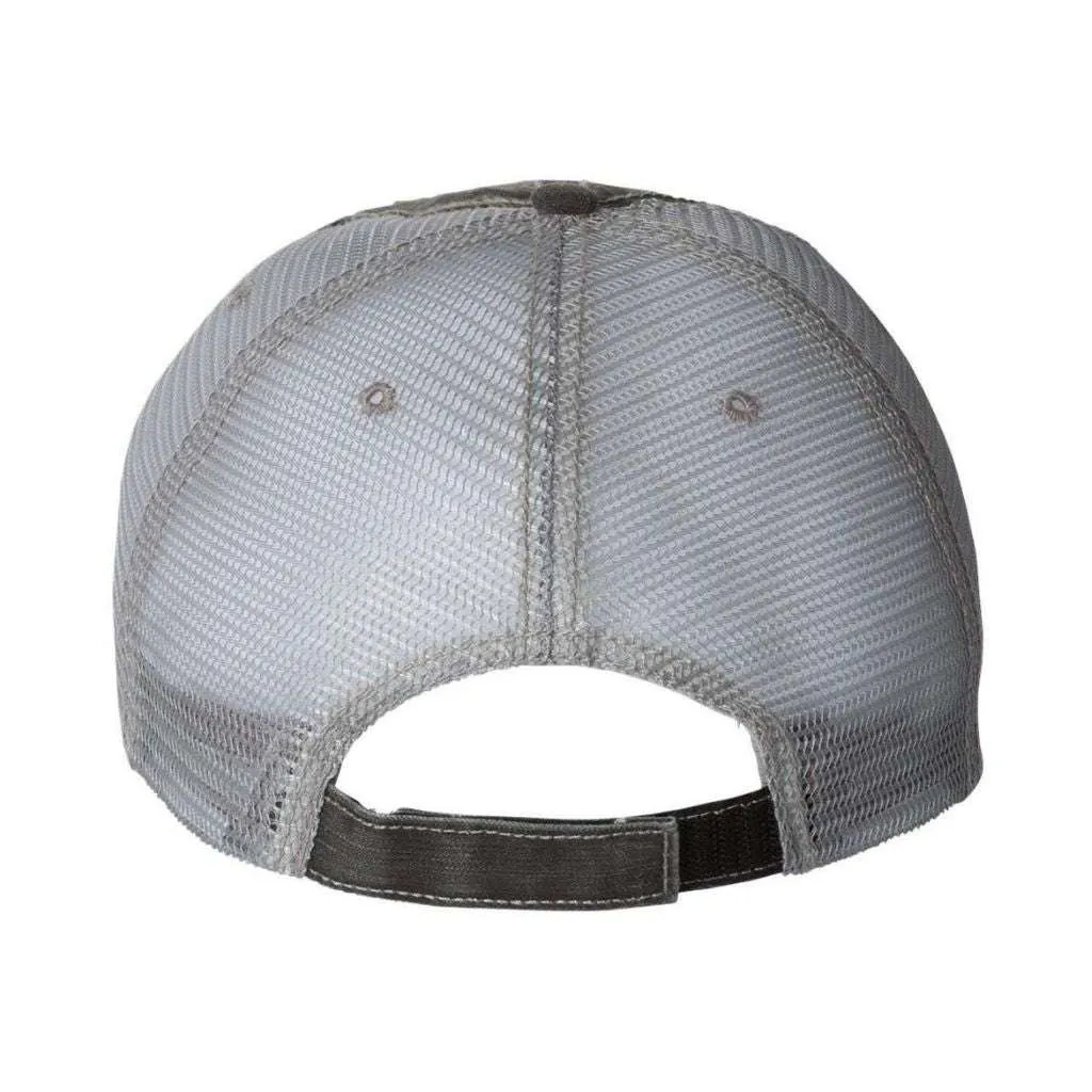 Nail Cross Distressed Trucker Hat - Faith Hat