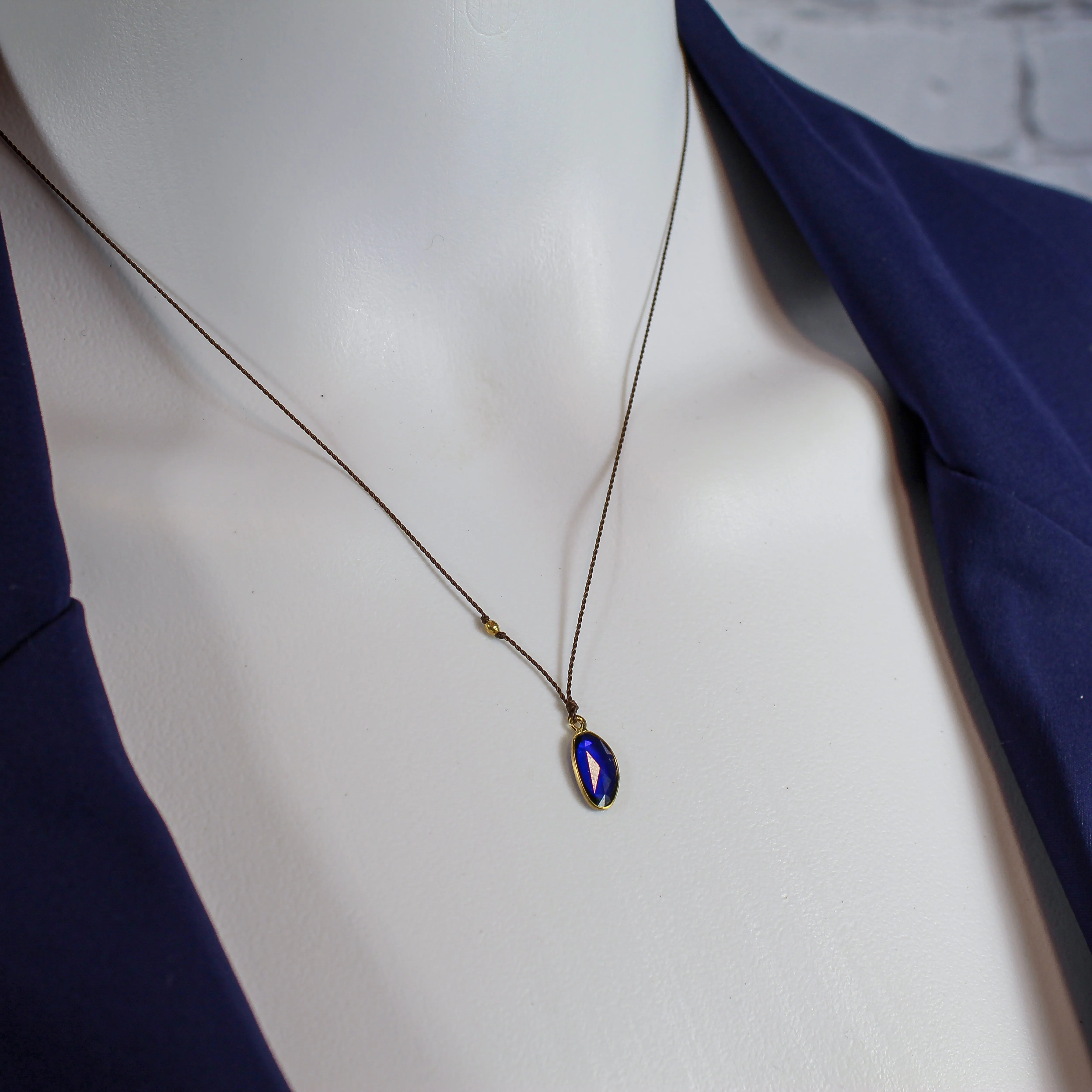 NEW! Sapphire Necklace with 18k Gold by Margaret Solow