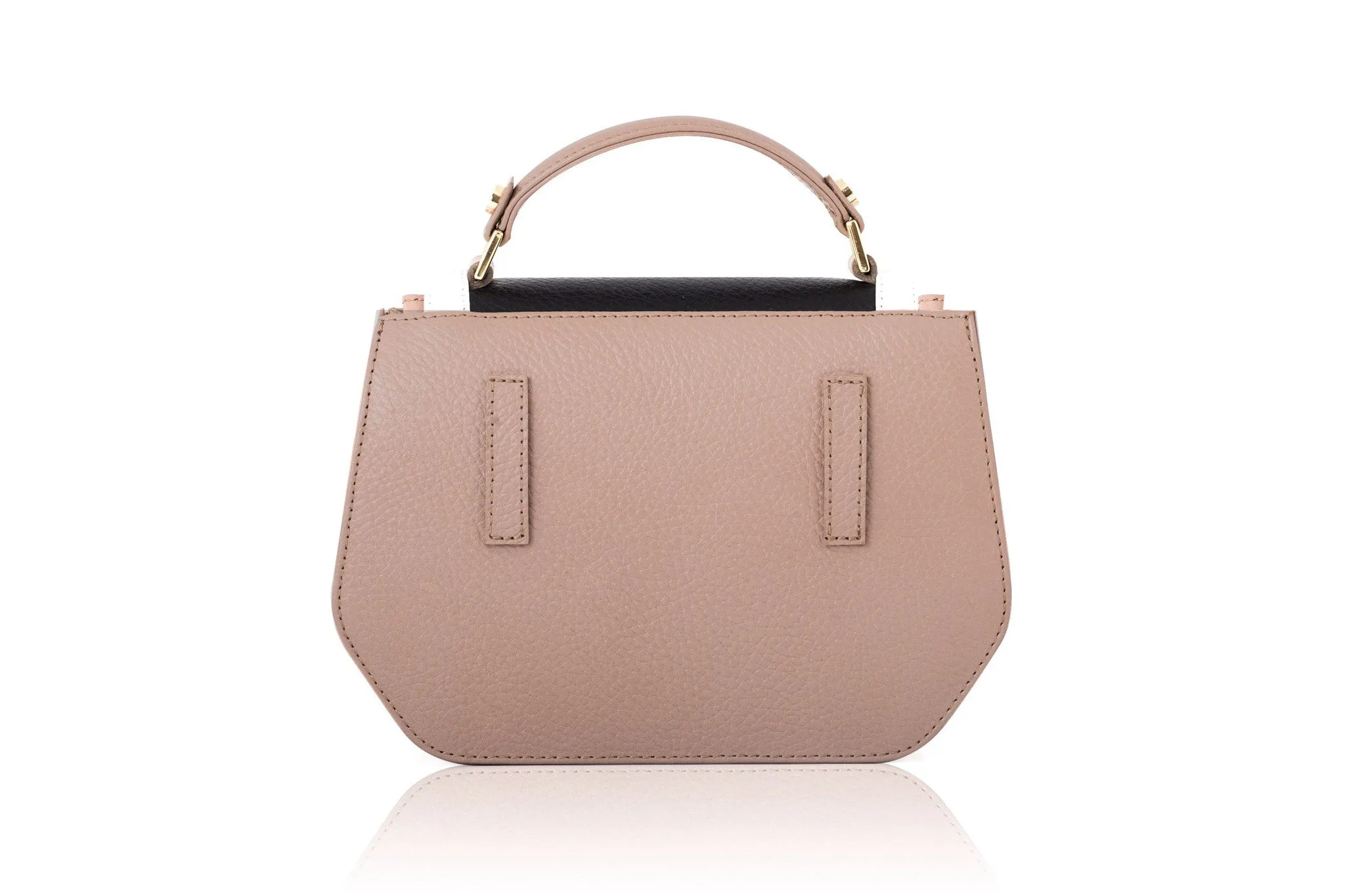 Nude & Black Mini Anabella Tote