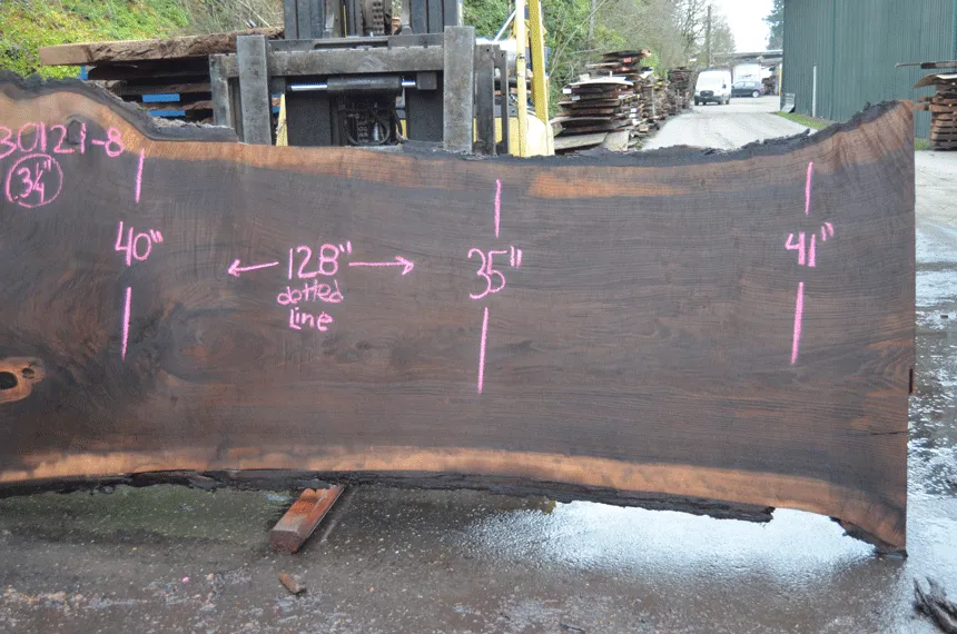 Oregon Black Walnut Slab 030121-08