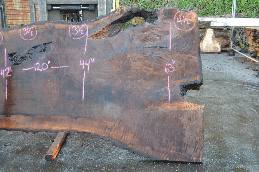 Oregon Black Walnut Slab 030821-09