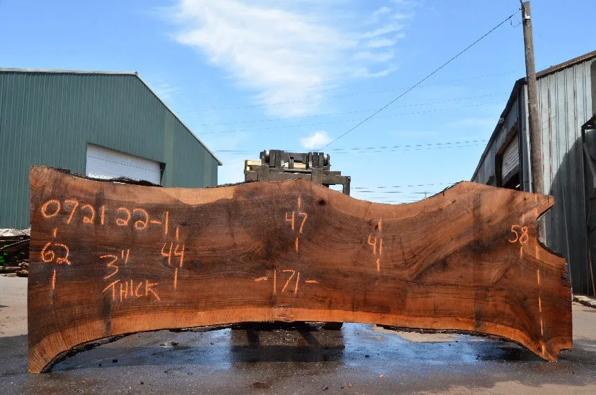 Oregon Black Walnut Slab 072122-01