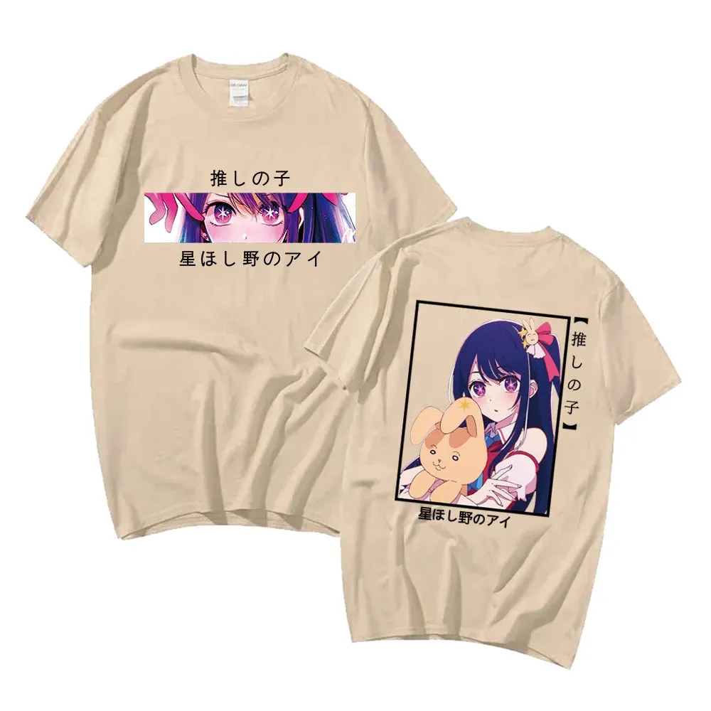 Oshi No Ko Ai Hoshino Unisex Graphic Short Sleeve Anime T-Shirt