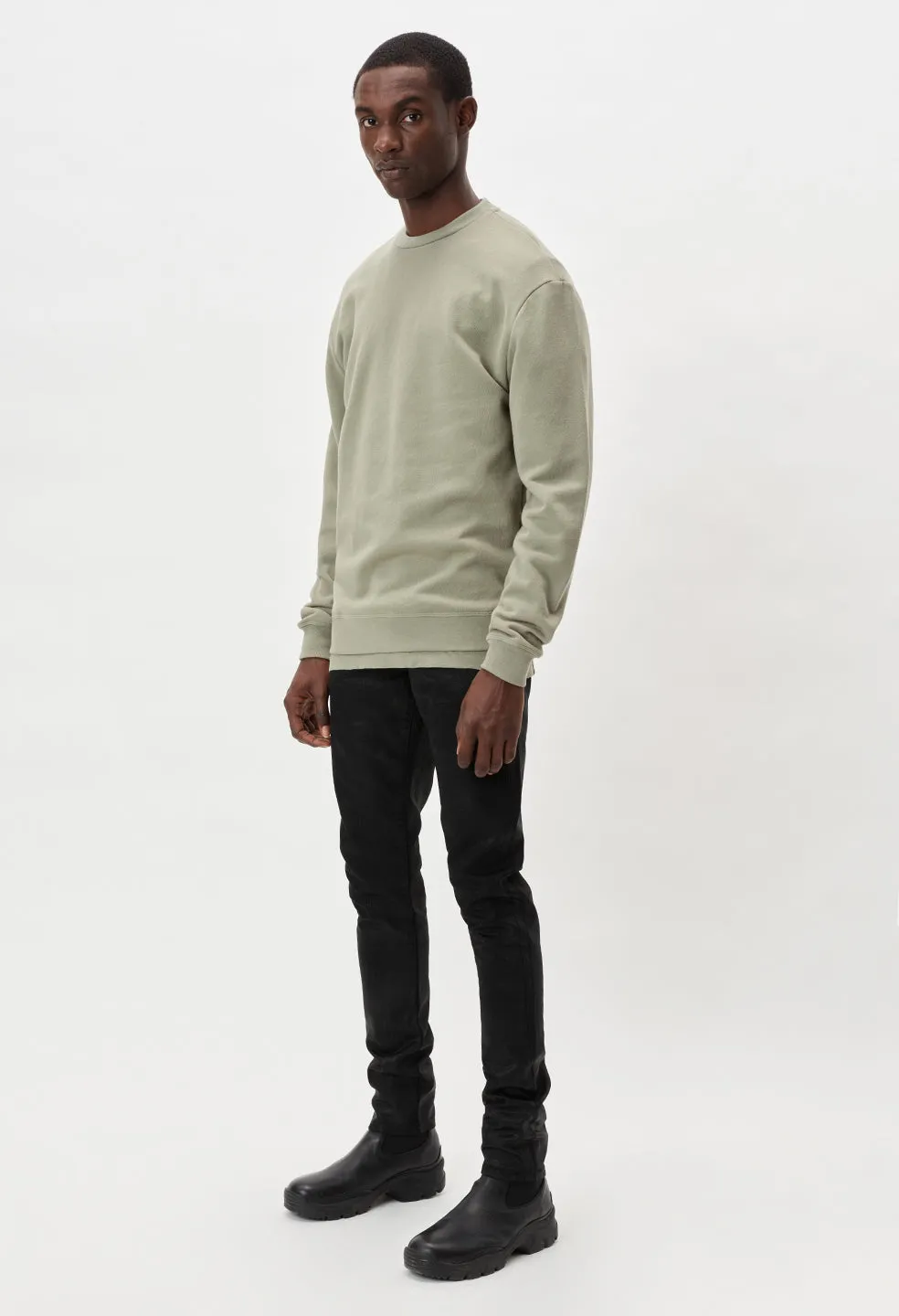 Oversized Crewneck Pullover / Sage