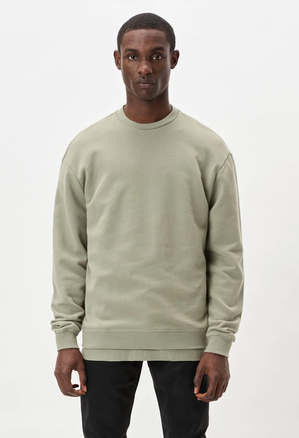 Oversized Crewneck Pullover / Sage