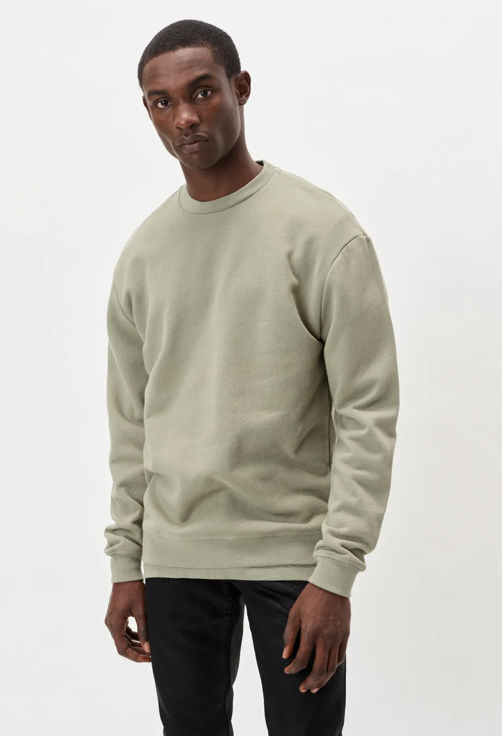 Oversized Crewneck Pullover / Sage