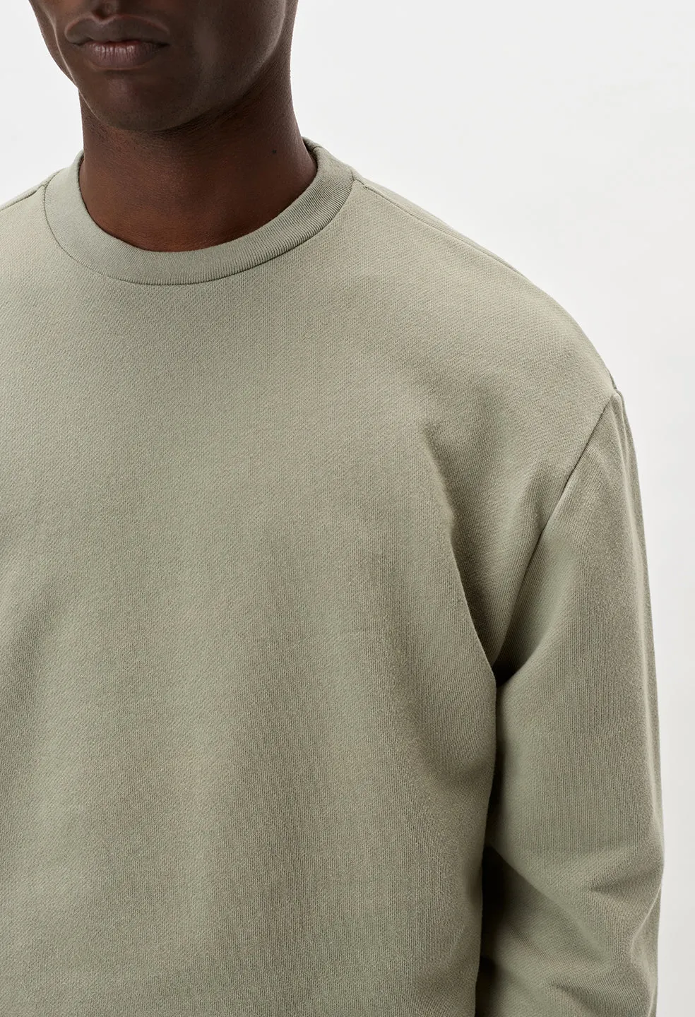 Oversized Crewneck Pullover / Sage