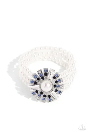 Paparazzi Gifted Gatsby Blue Bracelet