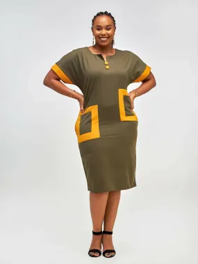 Perfect Treasures Amazing Shirt Dress - Green