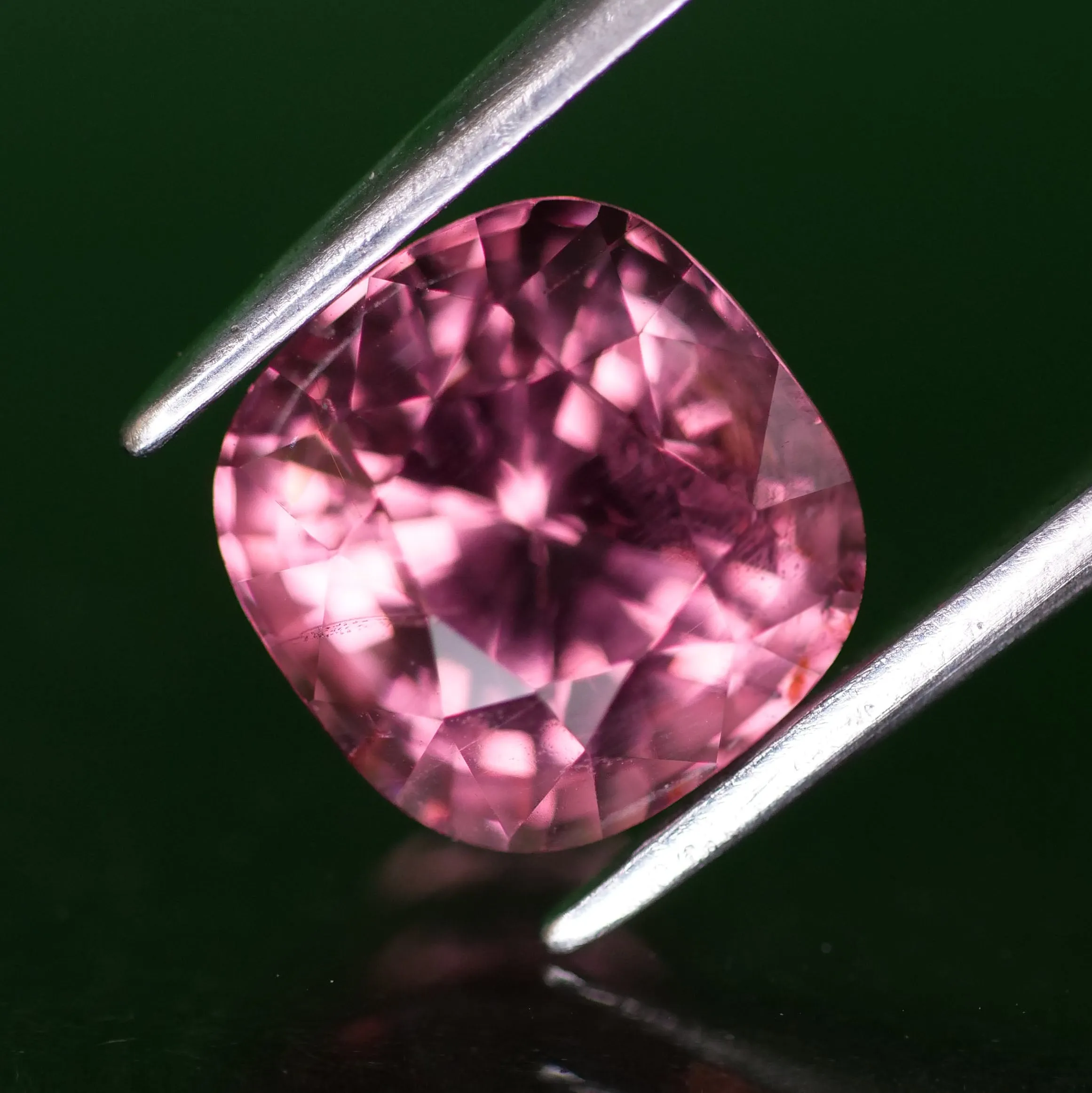 Pink Spinel | natural, candy pink color, cushion cut *7mm, VS, 2.68ct