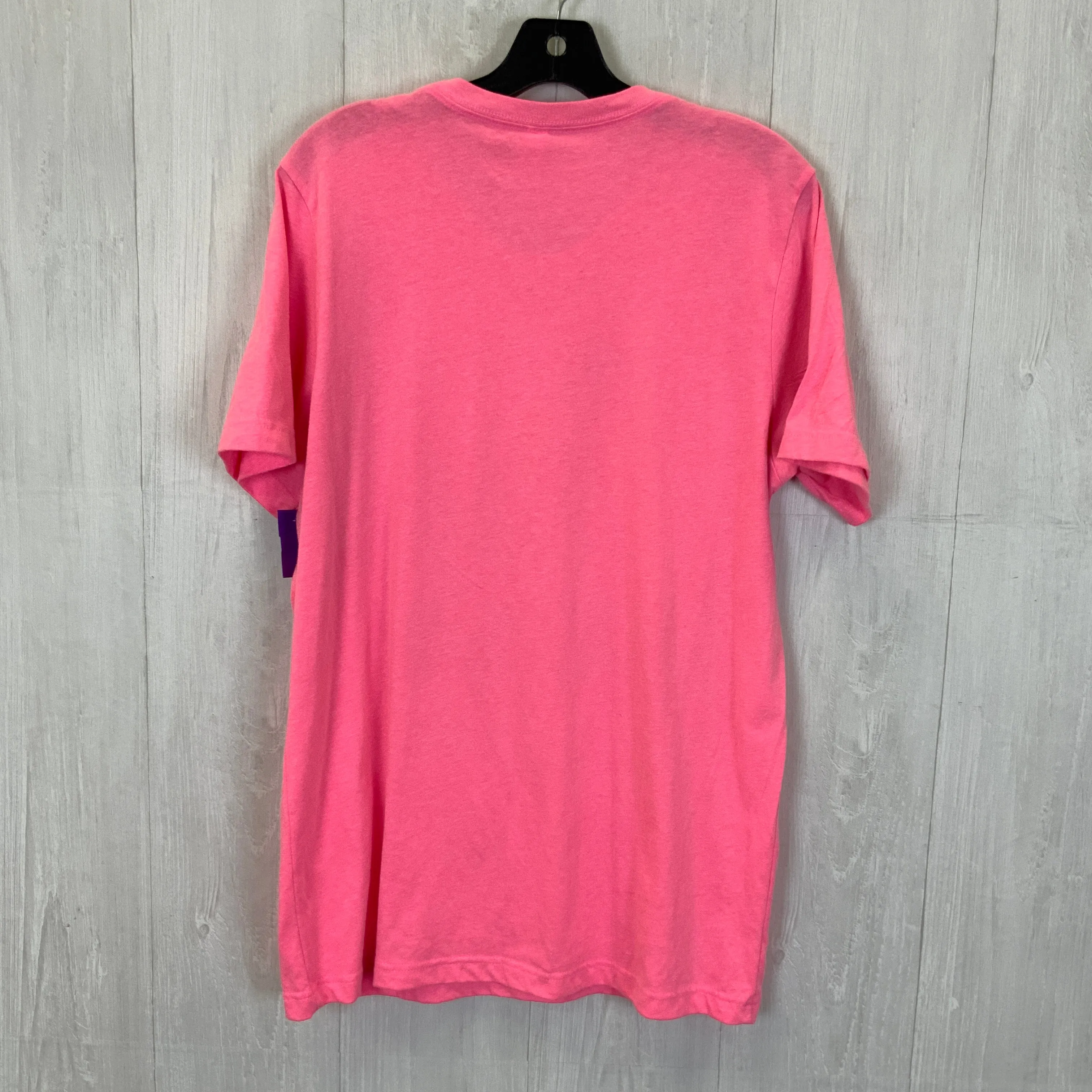 Pink Top Short Sleeve Basic Bella   Canvas, Size L