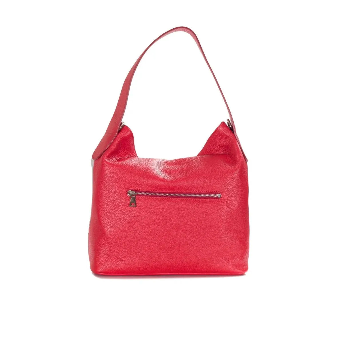 Pippa Premium Pebbled Mix Colour Leather Hobo Shoulder Handbag