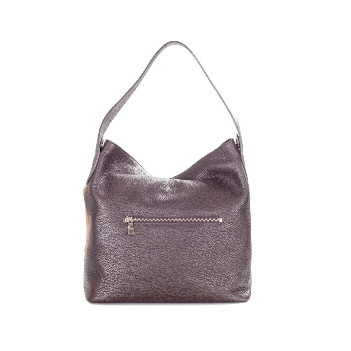 Pippa Premium Pebbled Mix Colour Leather Hobo Shoulder Handbag