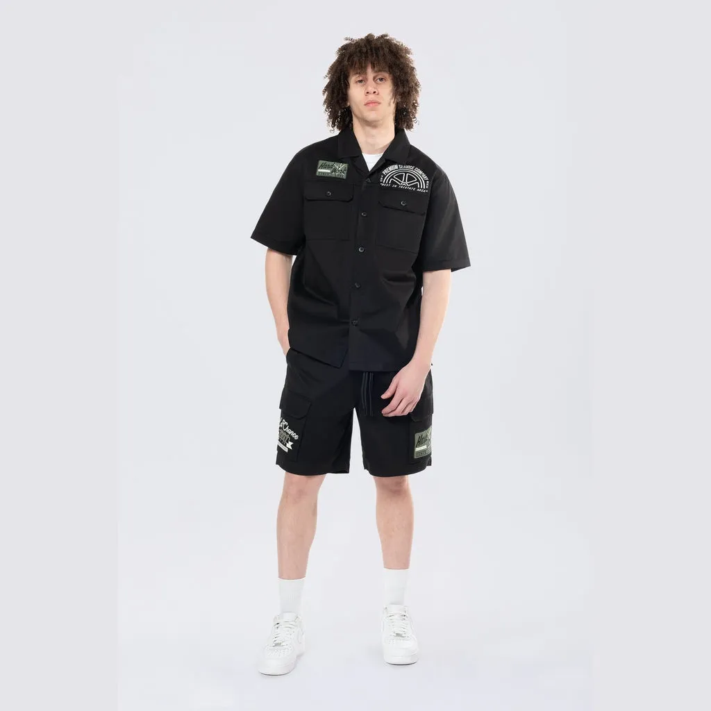 Pitstop S/S Buttondown Shirt - Black