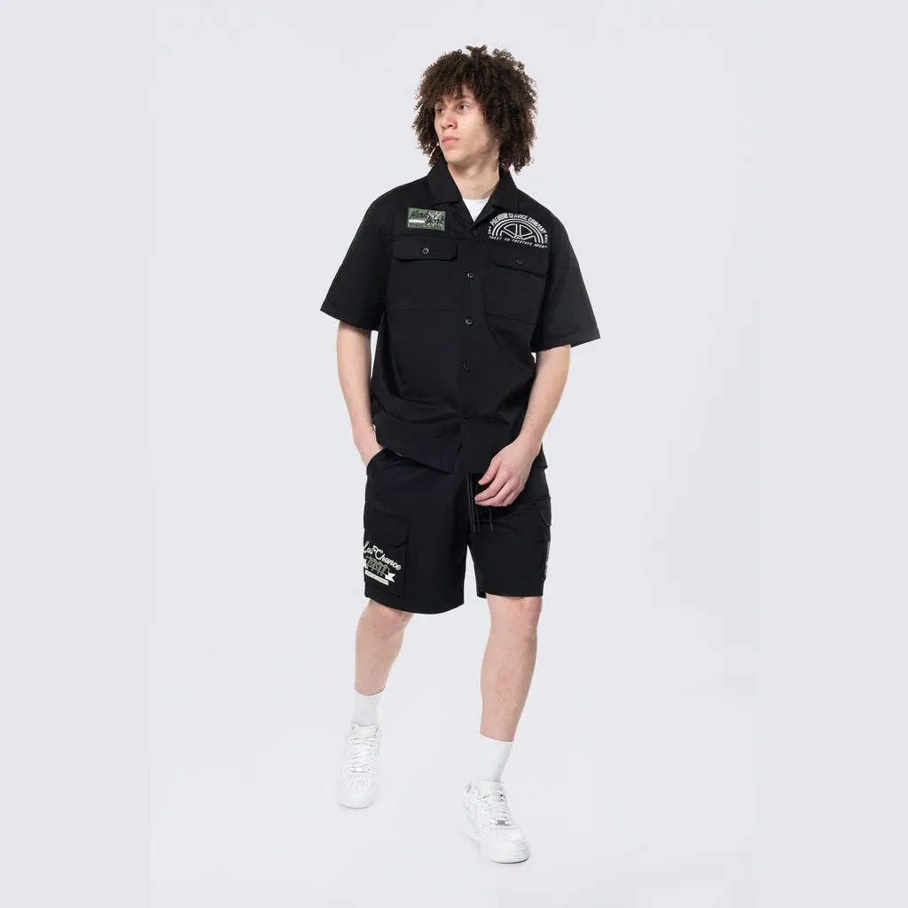 Pitstop S/S Buttondown Shirt - Black